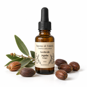 aceite de jojoba ecológico 30 ml para piel y cabello ⋆ Sapone di Valeria