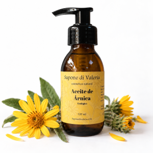 aceite de árnica ecológico 100 ml macerado en aceite de girasol ⋆ Sapone di Valeria