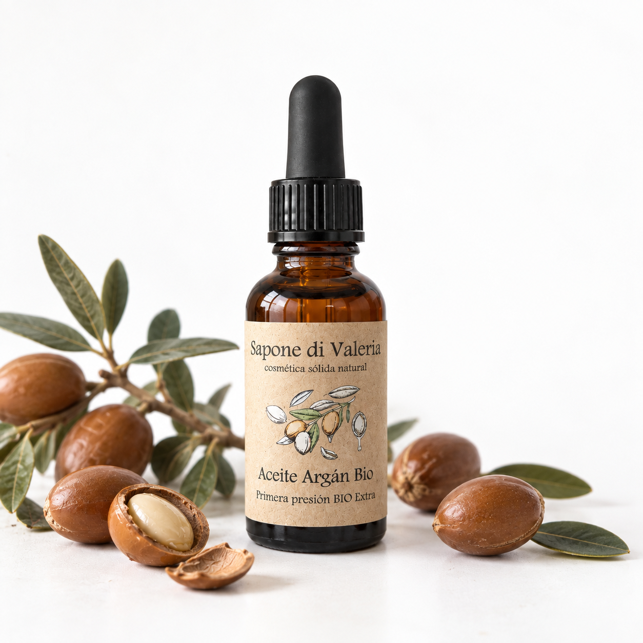 aceite de argán ecológico natural para el rostro ⋆ Sapone di Valeria