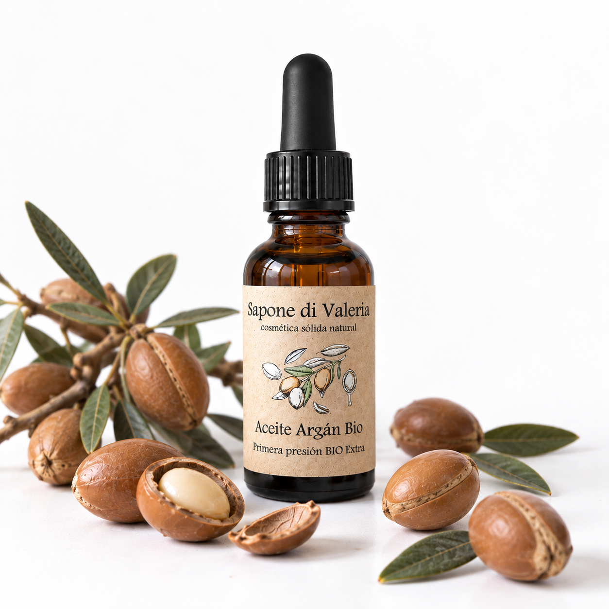aceite de argán ecológico natural para el rostro ⋆ Sapone di Valeria